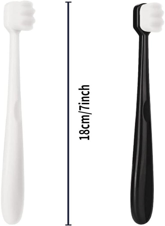 OTIPORTER Toothbrush Extra Soft Manual| Nano Bristles with Tongue Cleaner for Adults | Slim Soft | Cavity Defense | Zig-Zag Sensitive Soft | Anti-Bacterial - Image 2